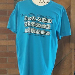 American Apparel Mesa Verde National Park Large Adult Black/White Pottery Shirt.